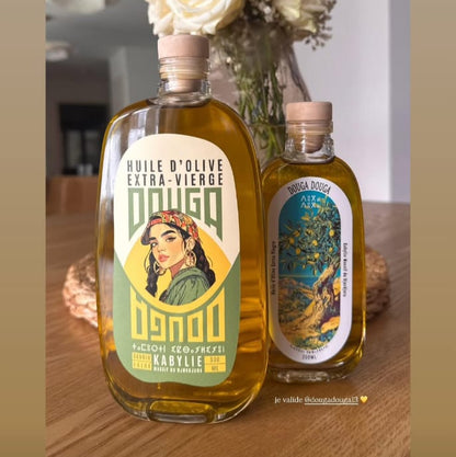 Huile d’olive artisanale – Bouteille en verre 50 cl + Boite cadeau offerte (durée limité)